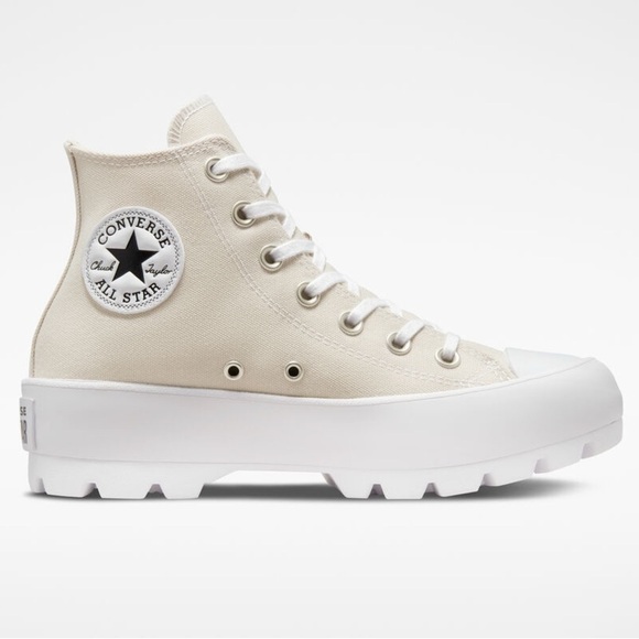 Converse Chuck Taylor All Star Lugged Desert Sand Platform Hi Top Sneakers Sz 7 - Picture 2 of 15
